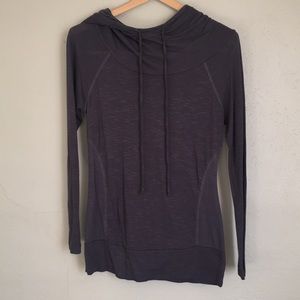 Neon Soul Cowl Neck Lightweight Sweatshirt, Sz M